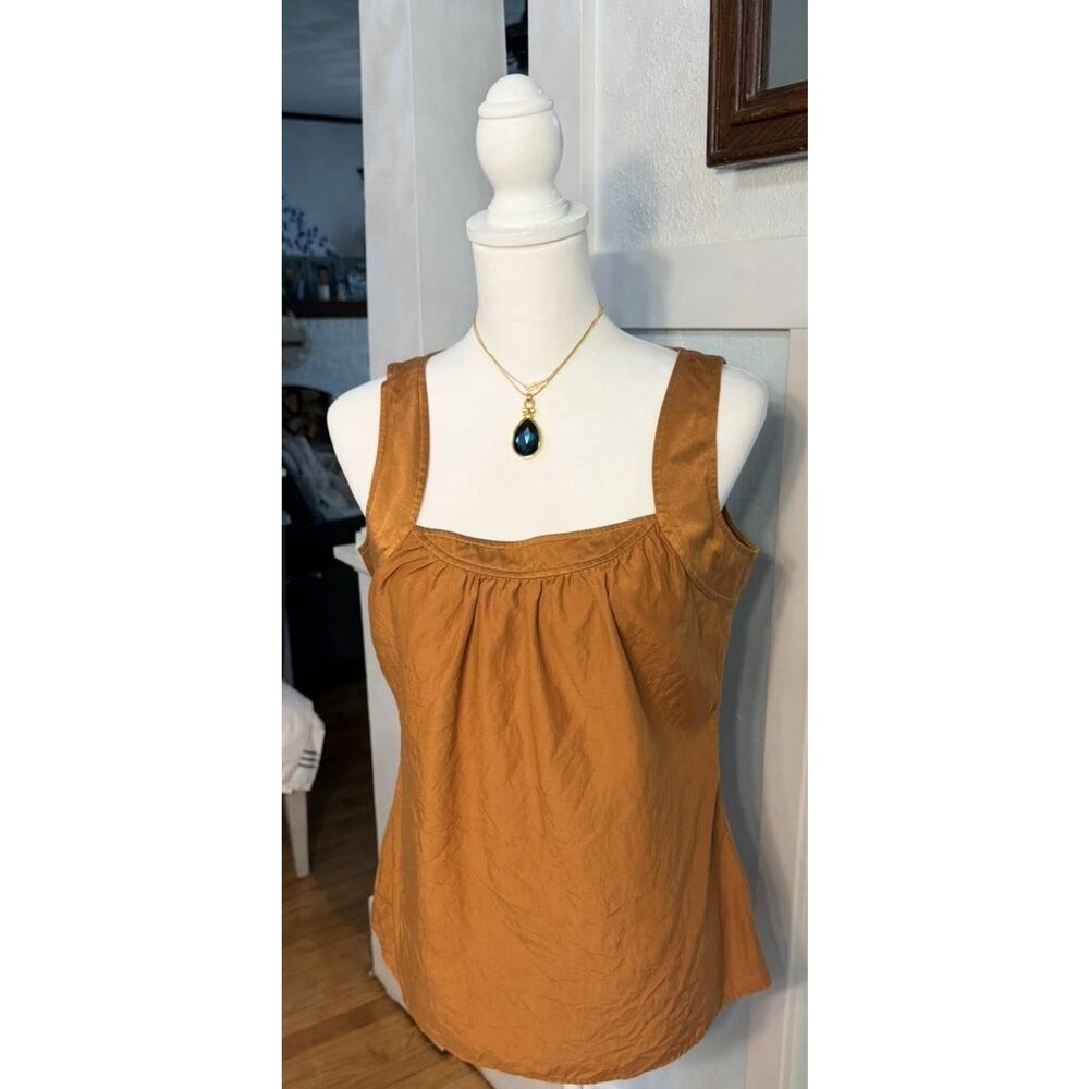 J Jill Silk Blend Sleeveless Tank Top Women's Size S Copper